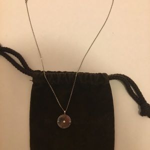Sterling Silver Michael Kors Silver Disc Pendant